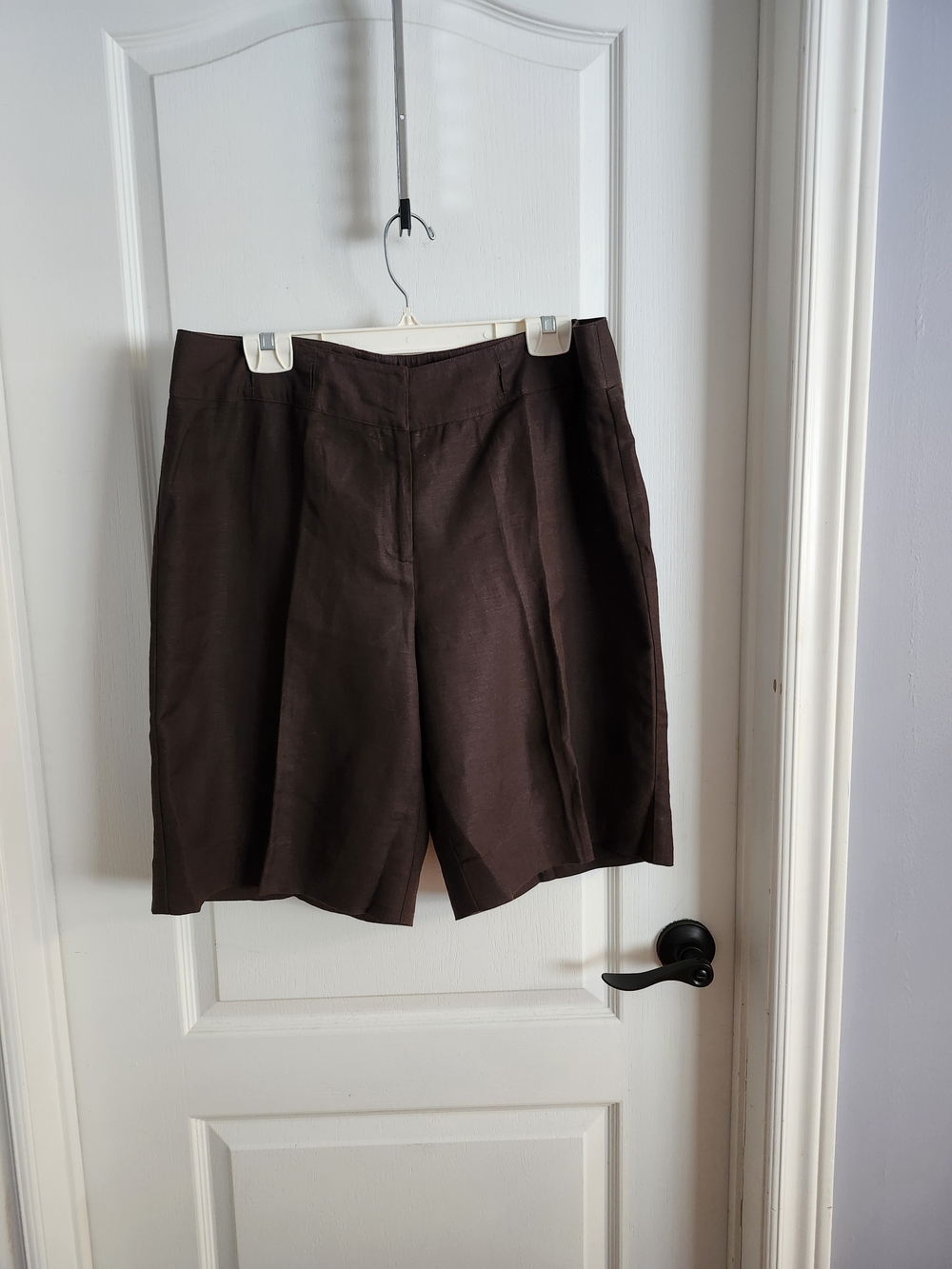 Evan Picone Dark Brown Tailored Bermuda Shorts